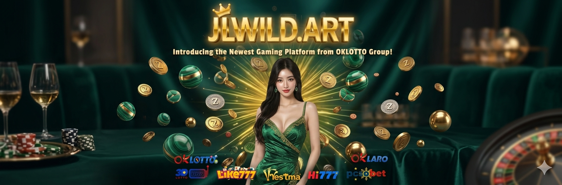 JLWILD lotto and gaming banner